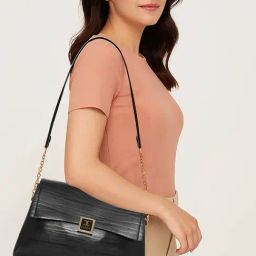 Esbeda Serein Classy Black Medium Shoulder Bag-picture-38