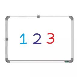 SHELFKING Non-Magnetic 30.48 x 45.72 cm (1x1.5 Feet) Double Sided Whiteboard and Chalkboard Both Side Writing Boards, One Side White Marker and Reverse Side Chalkboard Surface-6