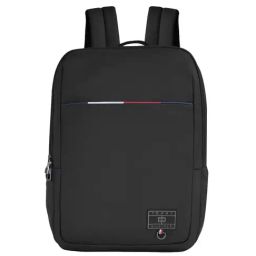 Tommy Hilfiger Prius Black Polyester Solid Laptop Backpack - 22 Ltrs-image-81