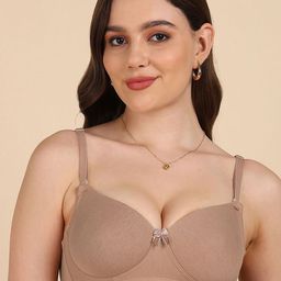 DressBerry Lightly Padded Cotton-Rich T-shirt Bra-picture-43