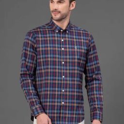 Red Tape Multicolor Regular Fit Check Shirt-6