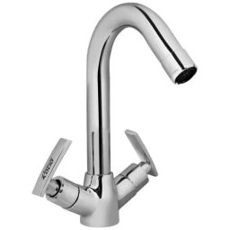 Rocio Soft Silver Brass Centre Hole Mixer-image-4