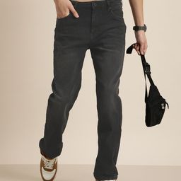 HERE&NOW Men Light Fade Stretchable Mid-Rise Jeans-image-5