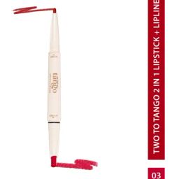 Glam21 Two To Tango 2 in 1 Lipstick & Lip Liner Duo Crimson Red 03 - 65 gm-4
