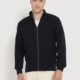 Guess Blue Regular Fit Solid Sweatshirt-image-43