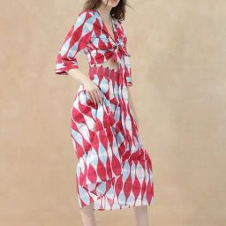 RAREISM Multi Cotton Printed Three-Quarter Sleeves Top-picture-25