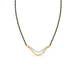 Kisna Diamond & Gold Jewellery 14k Gold & Diamond Anvi Mangalsutra for Women-picture-25