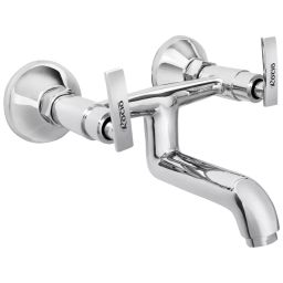 Rocio Soft Silver Brass Non Tel Wall Mixer-image-55