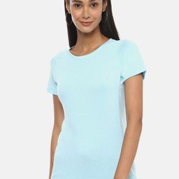 Campus Sutra Women Green Running T-shirt-2