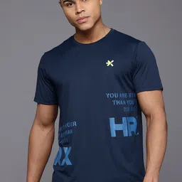 HRX by Hrithik Roshan Typography Printed Training T-shirt-image-57