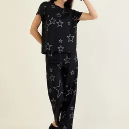 Sweet Dreams Women Geometric Printed Pure Cotton Night suit-picture-7