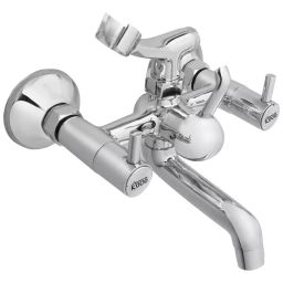 Rocio Ikon Silver Brass Wall Mixer Tel With Crutch-image-91
