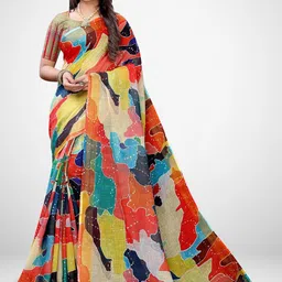 all about you Linen Blend Designer Saree-picture-38