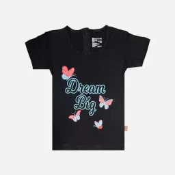 Bodycare Kids Black Cotton Printed T-Shirt-image-105