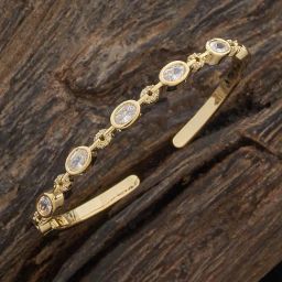 Kushal's Fashion Jewellery Golden Kada for Women-picture-14