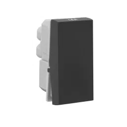 Legrand Switch Allzy 16 Amp 1 Way 1 Module Matt Black, 6812 01 (Pack of 20 Pcs)-35