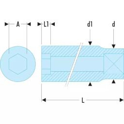 FACOM 12.7 mm (1/2 Inch) Sliding Tee Non Sparking Tools, S.120SR image 2