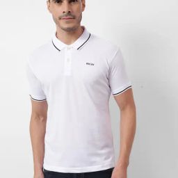 NUMERO UNO White Regular Fit Solid T-Shirt-23