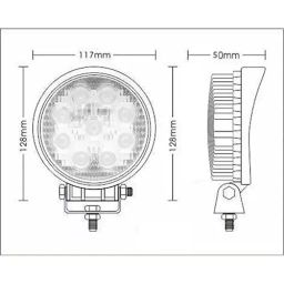 Auto Pearl 9 LED High Brightness Round Fog Light Set Compatible For TVS Flame (Set of 2) image 4