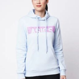 Asics Blue Logo Print Hoodie-image-30