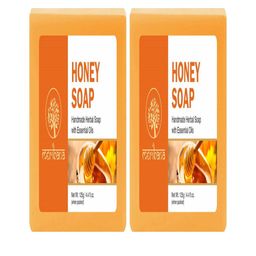 meribana Set Of 2 Handmade Honey Soap- 125 g Each image 1
