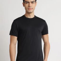 Reebok Black Polyester Regular Fit T-Shirt-picture-10