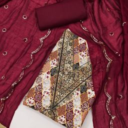 Rangtulika Ethnics Embroidered Unstitched Dress Material-picture-48