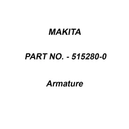 Makita 100-115 V Armature for HR2230/B, Part No 515280-0-3