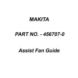 Makita Assist Fan Guide Suitable For M1902, Part No 456707-0-15