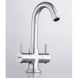 Rocio Uno Silver Brass Centre Hole Mixer-image-5