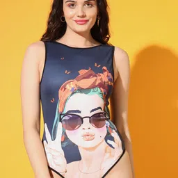 BAESD Graphic Printed Sleeveless Bodysuit-picture-55