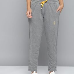 Alcis Women Grey Melange Solid Slim-Fit Training Track Pants-picture-55