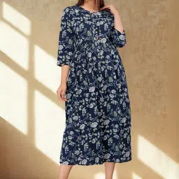 Women's Plus Size Maternity Printed Kurta-picture-31