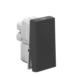 Legrand Switch Allzy 16 Amp 1 Way 1 Module Matt Black, 6812 01 (Pack of 20 Pcs) image 3