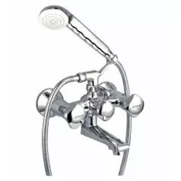 Rocio Legend Silver Brass Tel Wall Mixer With Crutch-picture-23