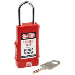 RS PRO 1-Lock Steel Safety Lockout, 5mm Shackle Model No 1751185-38