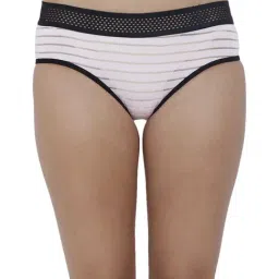 BASIICS by La Intimo Rose Quartz Striped Hipster Panty-image-74