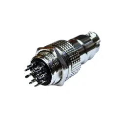 SETMI INDIA GX 20 mm Aviation Connector 125-500 VAC/DC with 12-Pin Male & Female Plug Panel Mount Adapter-45