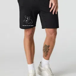 FABSTIEVE Men Printed Low-Rise Cotton Shorts-image-85