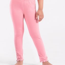 Kookie Kids Full Length Solid Color Leggings - Pink-image-91