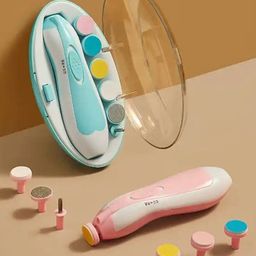 NeonateCare Baby Electric Nail Trimmer with 6 attachment and LED Light - Blue -(Color and Design may vary)-picture-20