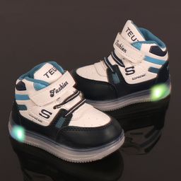 FEETWELL SHOES Colour Blocked LED Shoes - Blue-image-70
