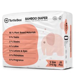 Turtlebee Organic Bamboo Taped Diapers for Small Size- 25 pieces-11