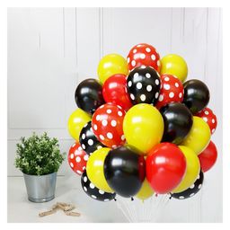 Funcart Mickey Mouse Polka Dot and Metallic Balloons - Pack of 25-19