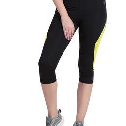 Flingr Women Colourblocked Skinny Fit Capris-picture-4