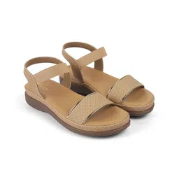 Tresmode Women Colourblocked Open Toe Flats-48