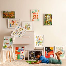 Zookeeper  A for Armadillo Wall Art - Print Only Multicolour image 3