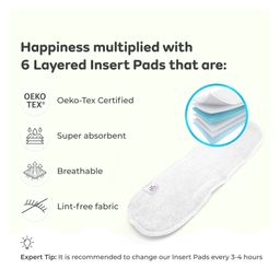 Mylo Baby Freesize Adjustable Cloth Diapers with 3 Free Insert Oeko Tex CertifiedPack of 3 - Red Blue Twinkle Print Multicolour image 5