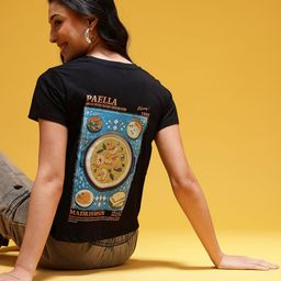 HERE&NOW Conversational Print Pure Cotton T-shirt-picture-4
