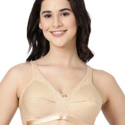BLOSSOM Beige Full Coverage Full Coverage Bra-5